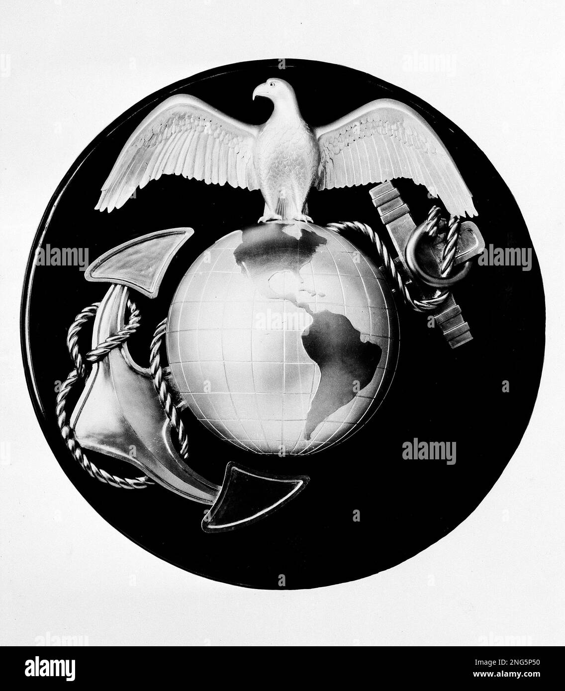 This is the U.S. Marine Corps insignia, 1941. (AP Photo/U.S. Marine ...