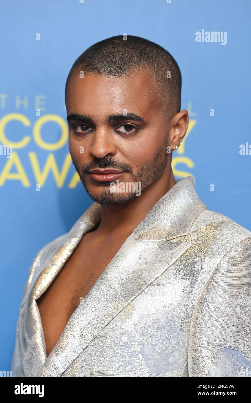 London, UK. 17 February 2023. Layton Williams attending the The National Comedy Awards for Stand Up To Cancer, at the Roundhouse in London. Picture date: Friday February 17, 2023. Photo credit should read: Matt Crossick/Empics/Alamy Live News Stock Photo