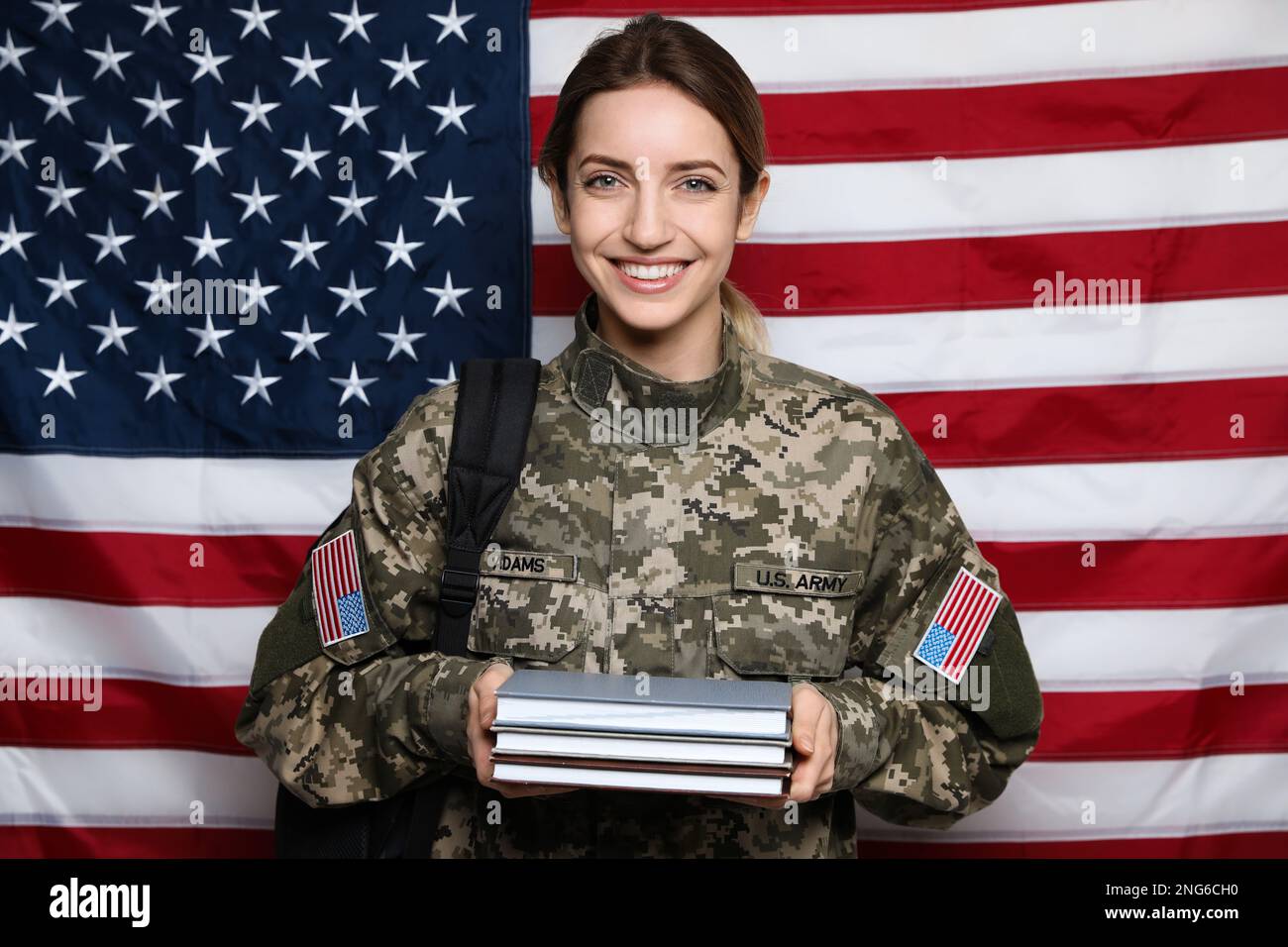 Female military usa benefits hi-res stock photography and images - Alamy