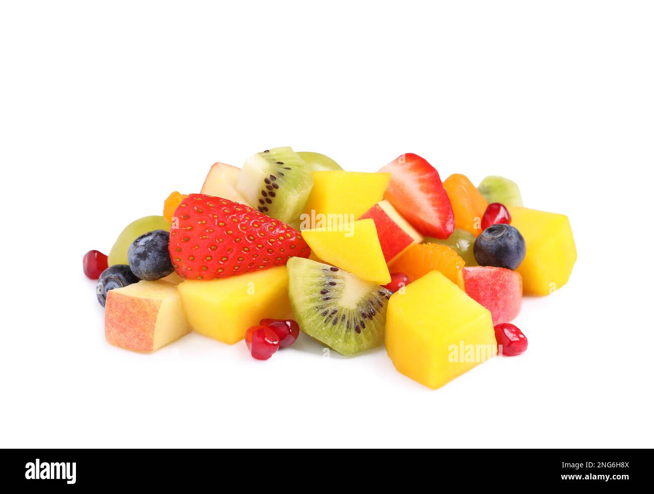 Fresh fruits mixed.Tasty fruits background. Stock Photo