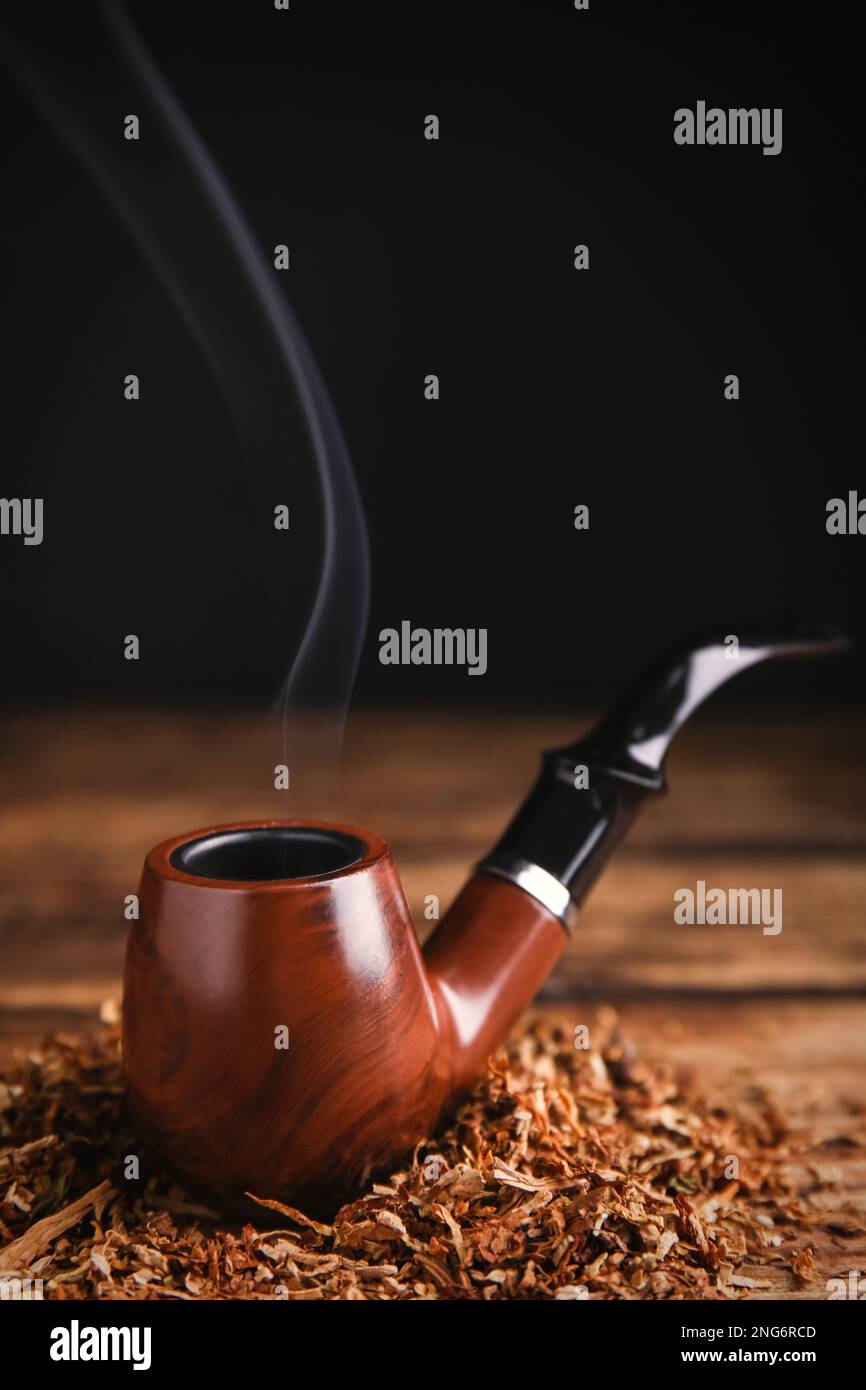 table pipe tobacco Set of 3 Pipes  Handmade Wooden Unique 100% Natural : Health & Household Smoking pipe with tobacco on