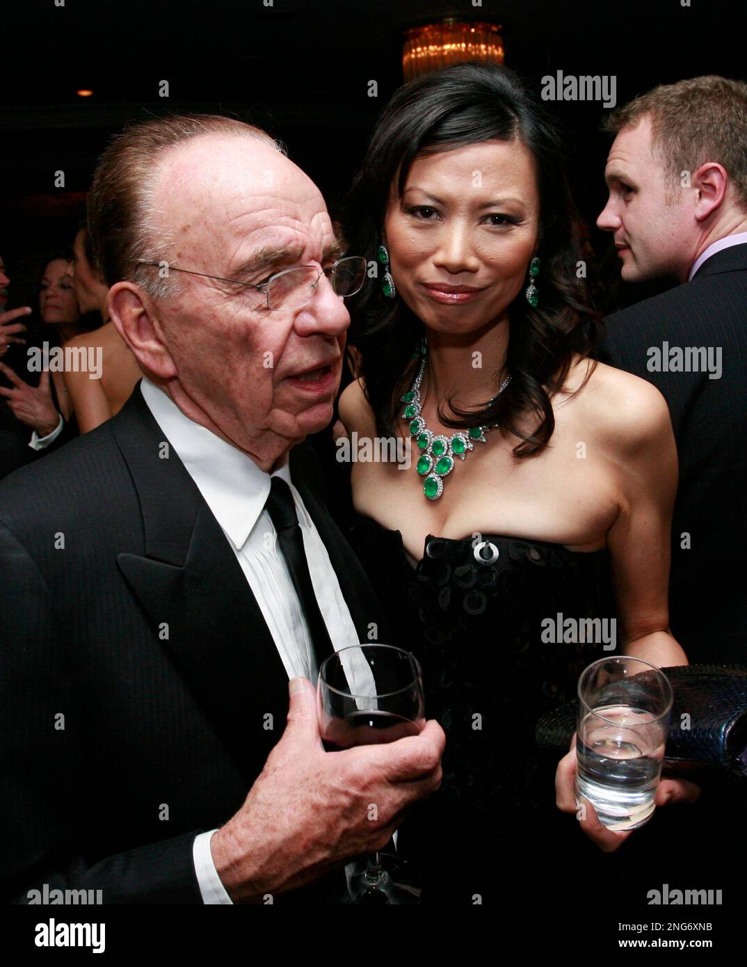 Rupert Murdoch, left, and his wife, Wendi Deng, attend the 20th Century
