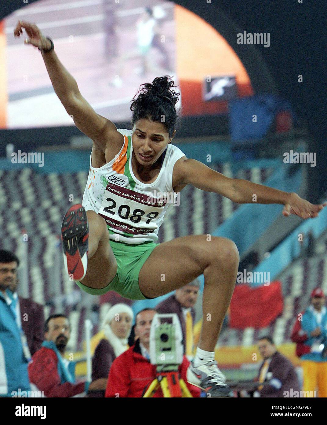 India's Anju Bobby George competes in the final of the Women's Long ...