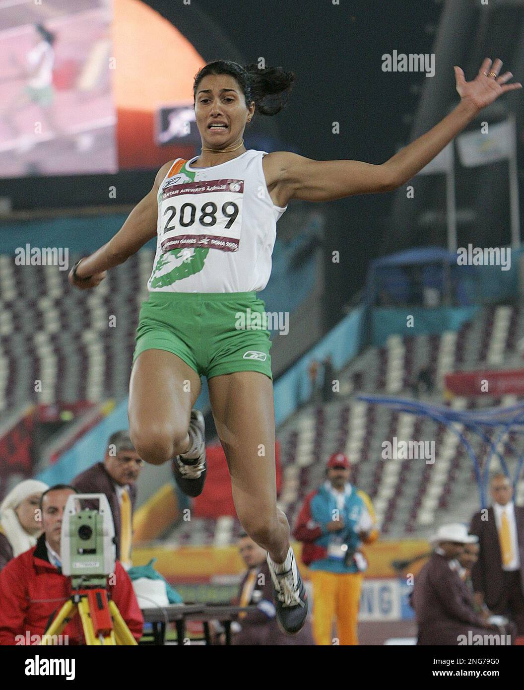 India's Anju Bobby George competes in the final of the Women's Long ...