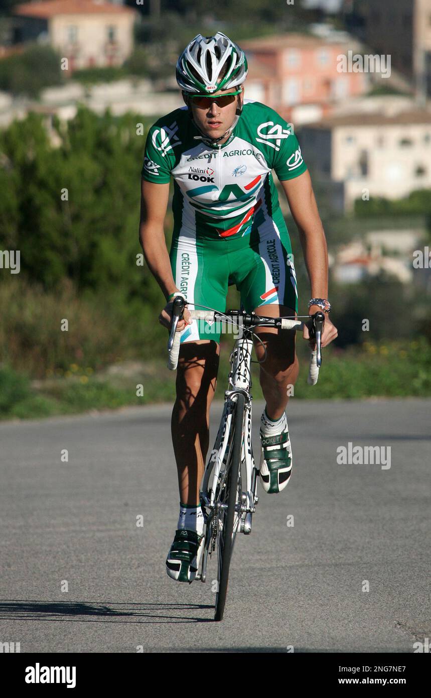 Satul Rasin ** ADVANCE FOR WEEKEND EDITIONS, NOV. 3-5 ** US cyclist Saul Raisin ...