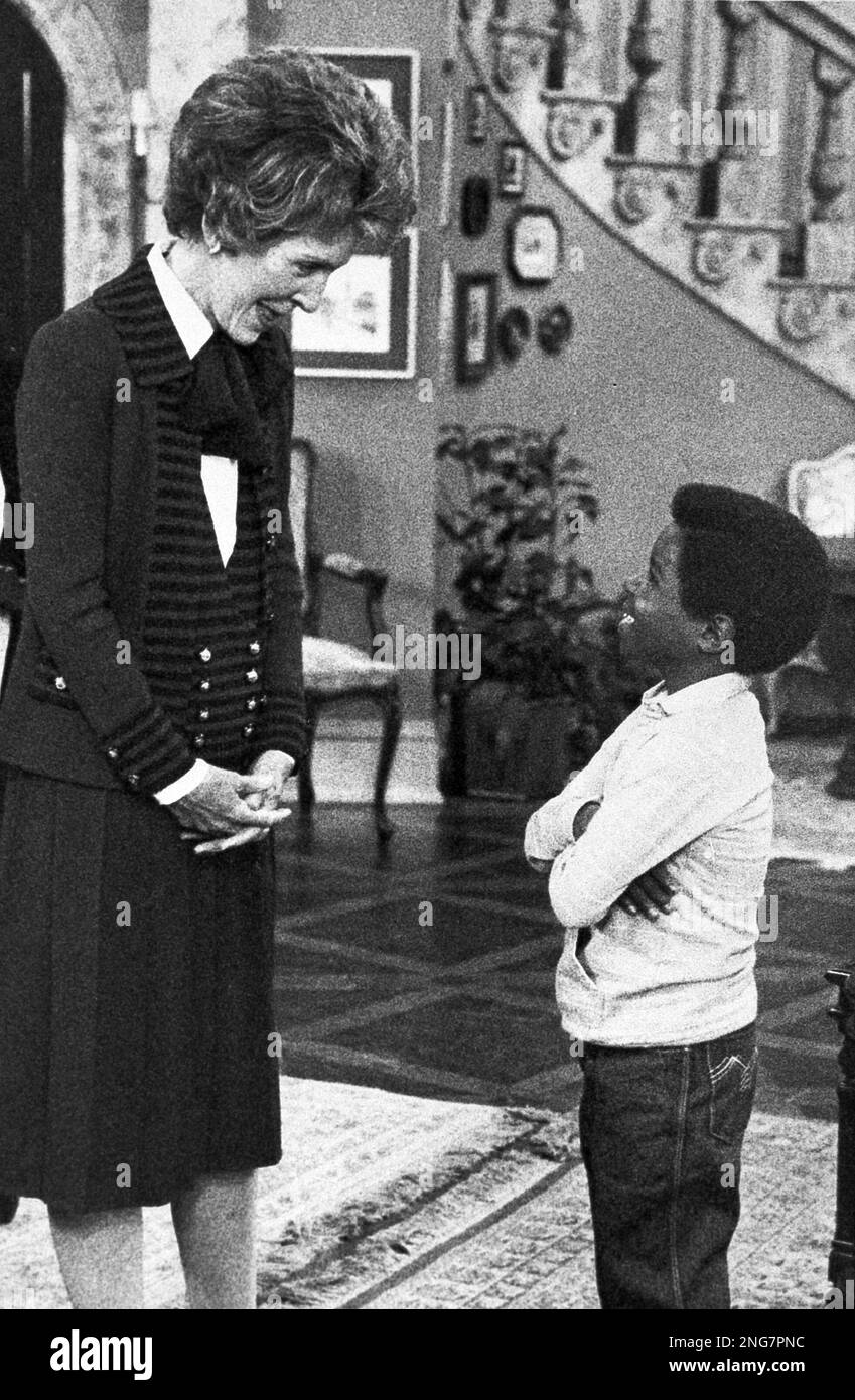 First Lady Nancy Reagan and 