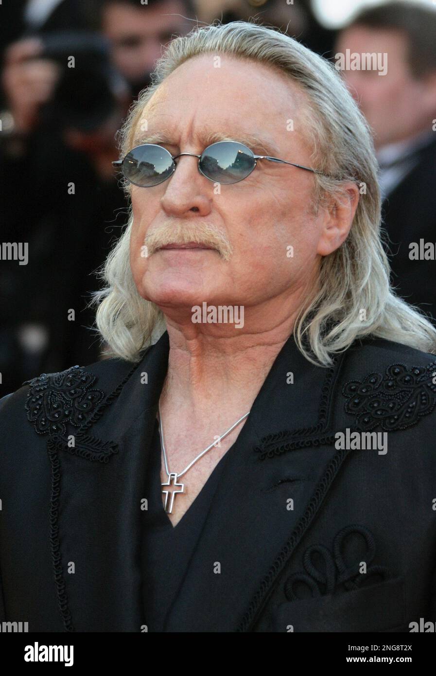 French composer Christophe arrives for the screening of the film