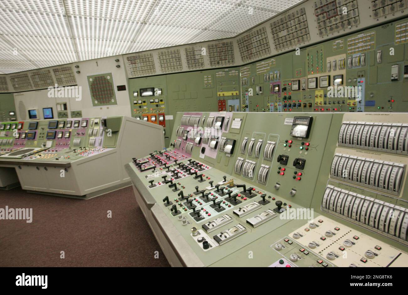 Inside the control room of the Limerick Generating Station, during ...