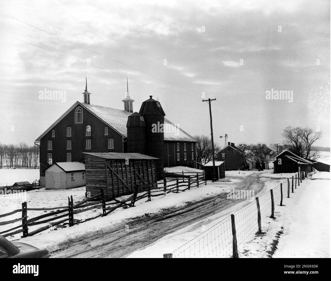 The Pennsylvania farm of Gen. Dwight D. Eisenhower is seen, Jan. 1952