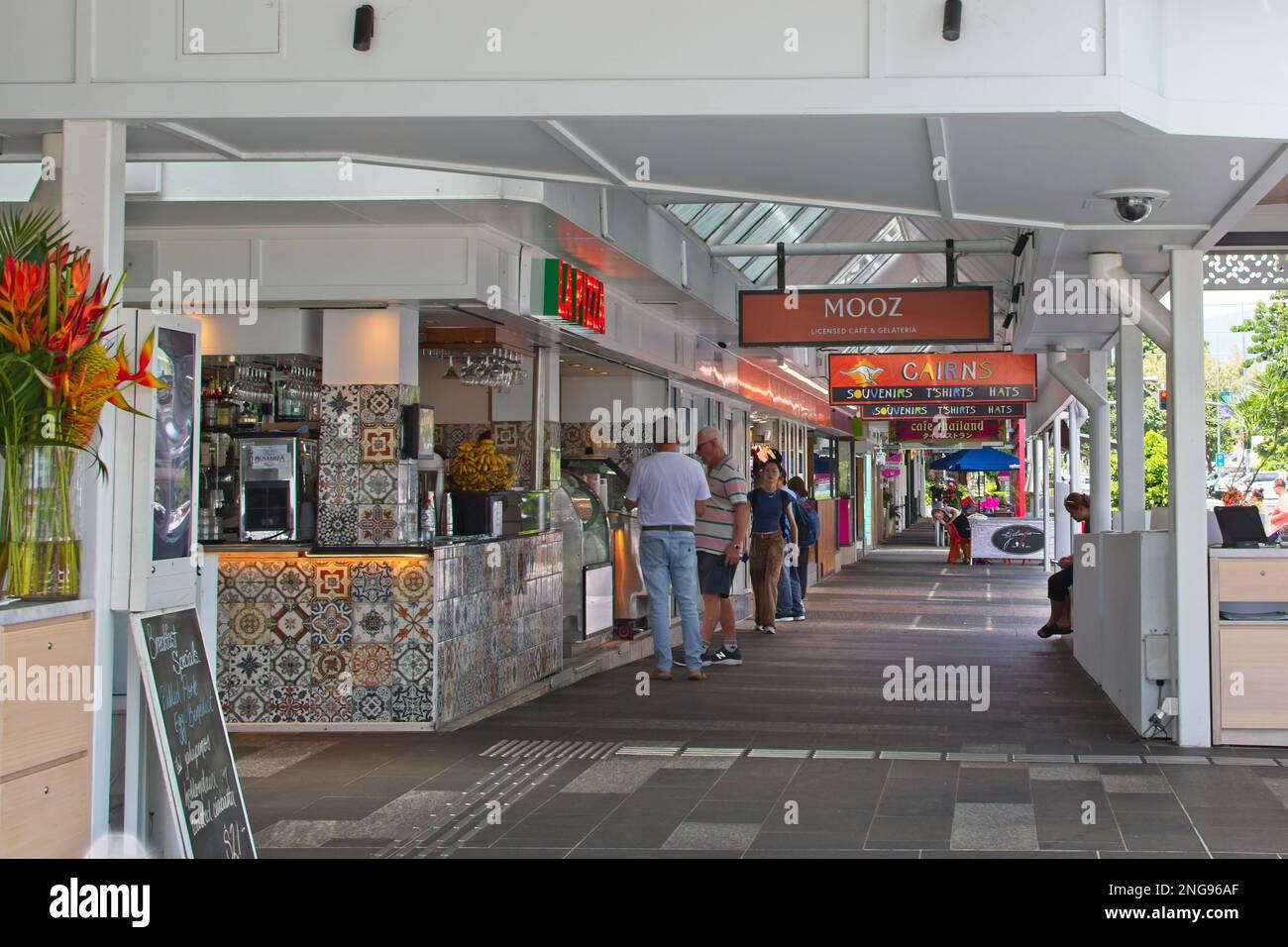 Cairns, Queensland, Australia February 07, 2023 Mall in Cairns with