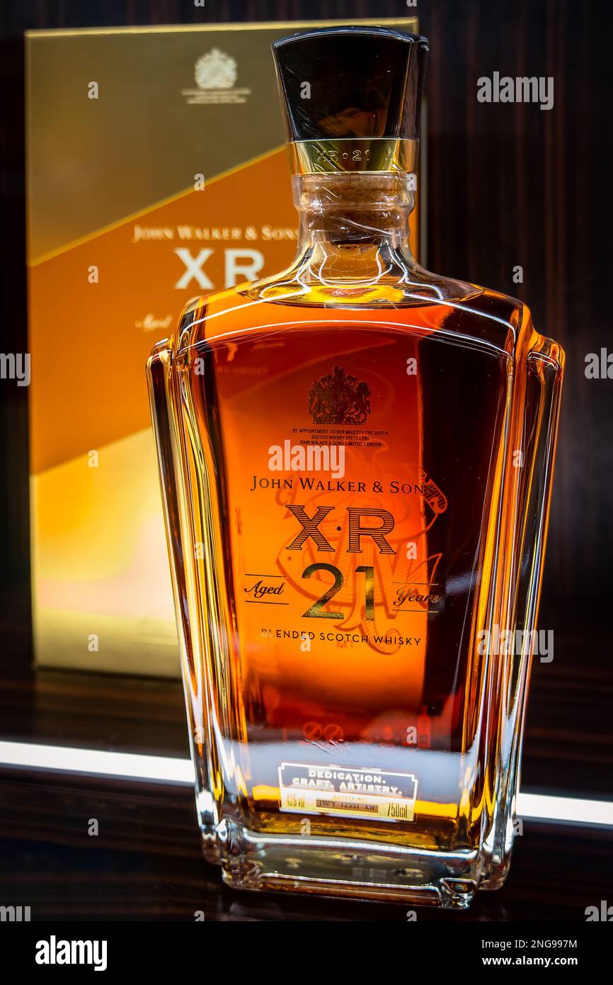 John Walker and Sons XR 21 Year Whisky Stock Photo - Alamy