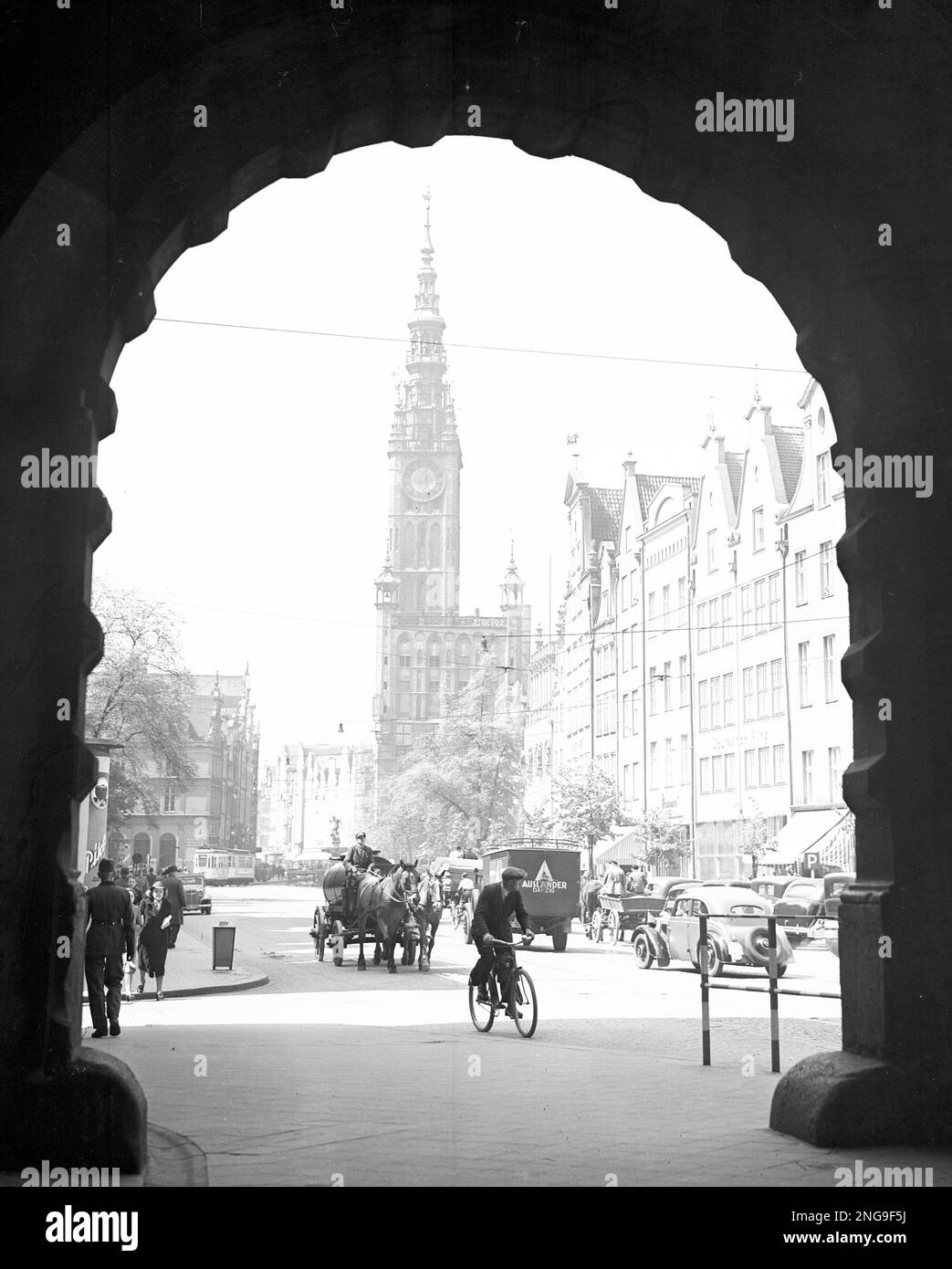The 'Rathaus' (Town Hall), in Danzig, Poland, on June 15, 1939. (AP ...