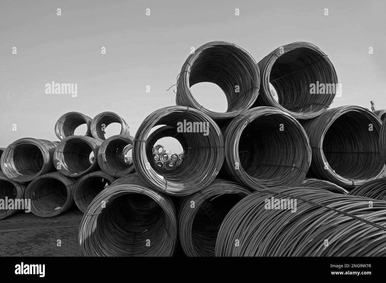 Steel wire rod Stock Photo Alamy