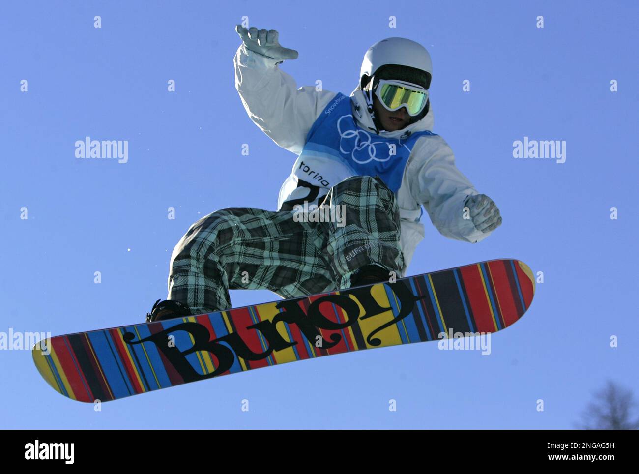 Takaharu Nakai of Japan jumps during a training session for the Men's Olympic Snowboard Half Pipe competition in Bardonecchia, Italy, Friday Feb. 10, 2006.The Turin 2006 Winter Olympic Games start today. (AP Takaharu Nakai of Japan jumps during a training session for the Men's Olympic Snowboard Half Pipe competition in Bardonecchia, Italy, Friday Feb. 10, 2006.The Turin 2006 Winter Olympic Games start today. (AP