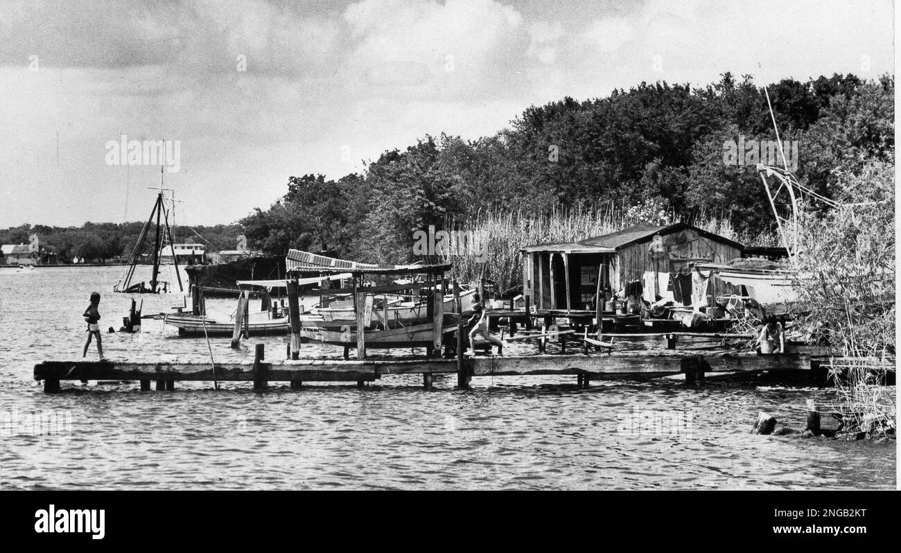 A scene in Lafitte, Miss., Nov. 1977, a quiet place named for the