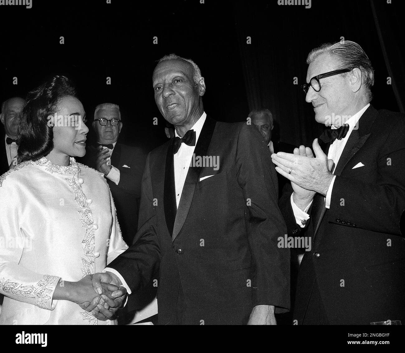 Coretta Scott King, right, widow of slain civil rights leader Martin ...