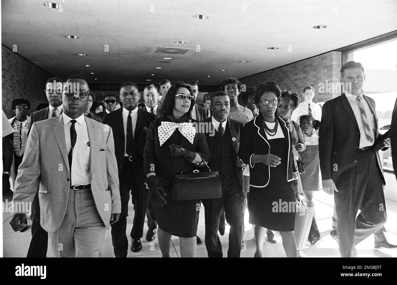 Coretta Scott King, left, widow of the Dr. Martin Luther King, Jr., is ...