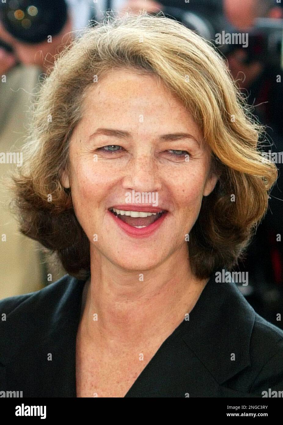 British actress Charlotte Rampling poses for photographers during a ...