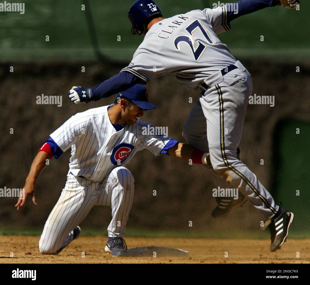 Chicago Cubs shortstop Nomar Garciaparra walks back to the dugout after his  second strikeout during their spring training game against the White Sox at  Tucson Electric Park in Tucson, Ariz., Friday, March