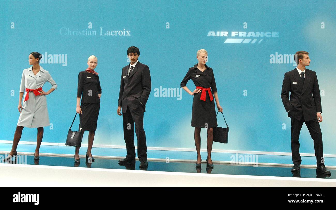 Models Present New Uniforms For The Staff Of French Airline Company Air models-present-new-uniforms-for-the-staff-of-french-airline-company-air