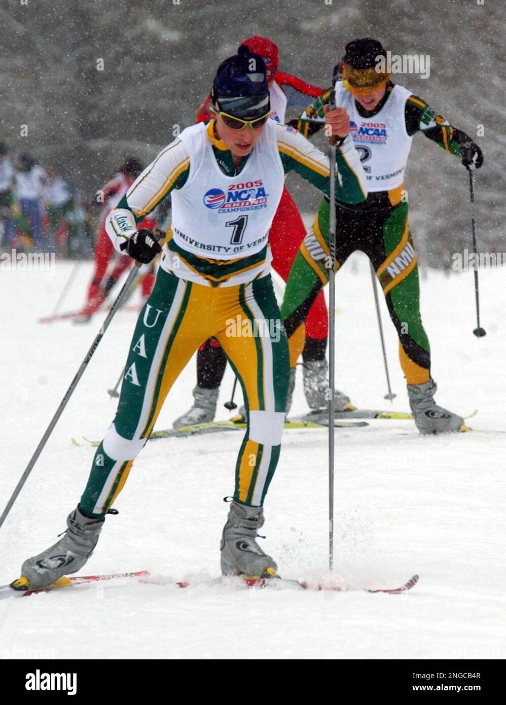 AlaskaAnchorage's Mandy Kaempf leads the pack on her way to victory in