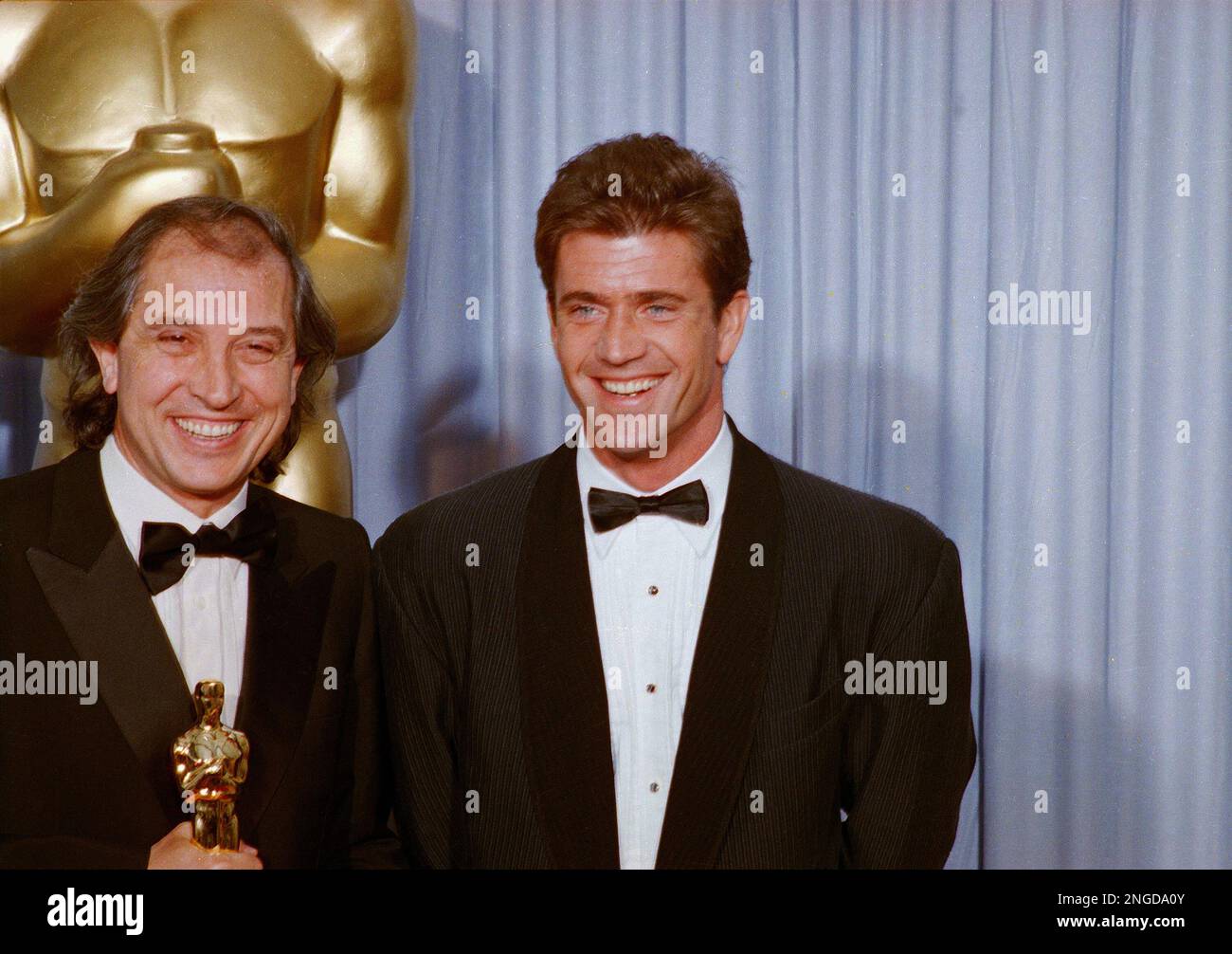 Actor Mel Gibson, right, is shown with Vittorio Storaro, who