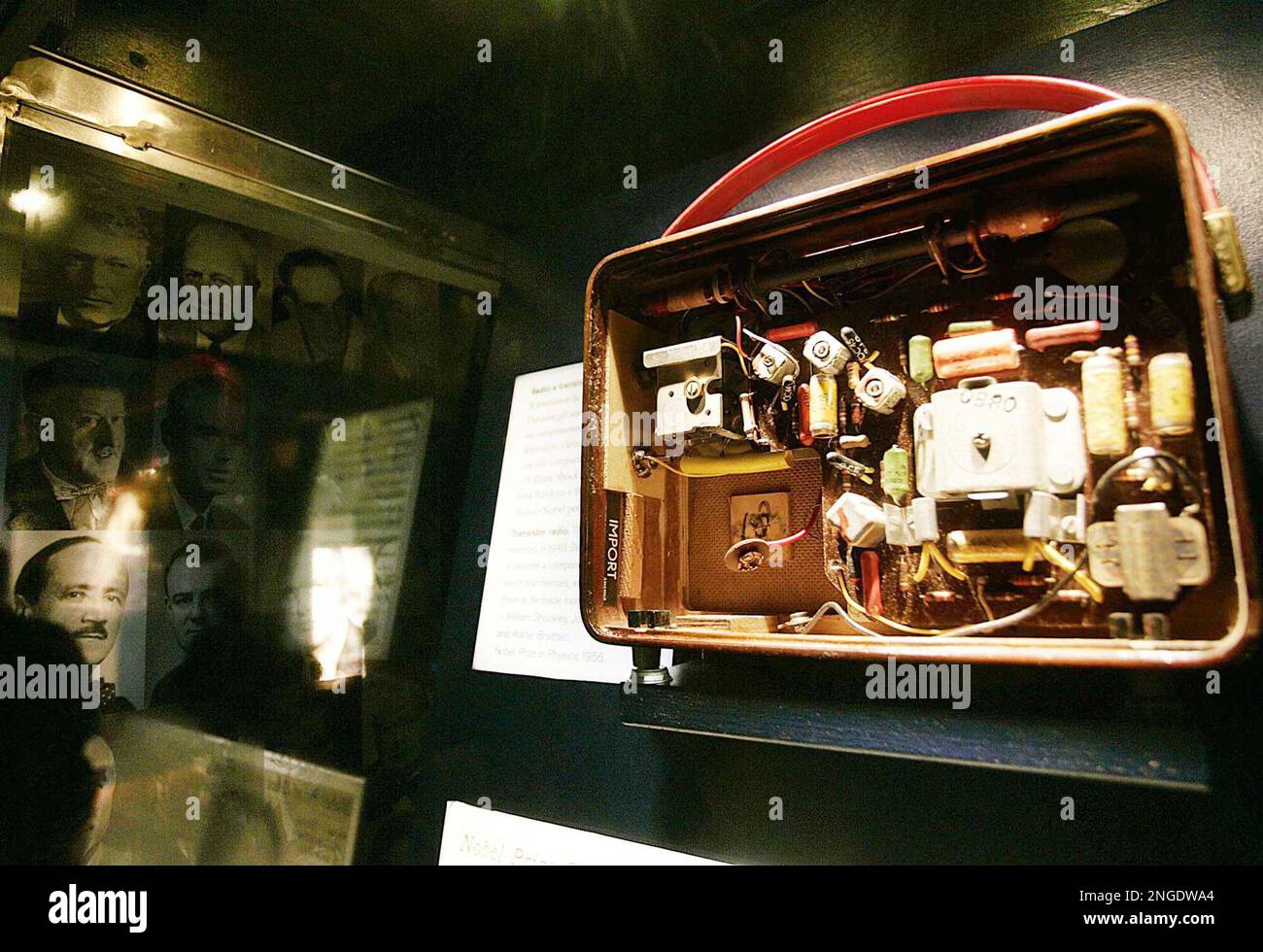 The transistor invented by Nobel Prize laureats William Shockley, John Bardeen and Walter