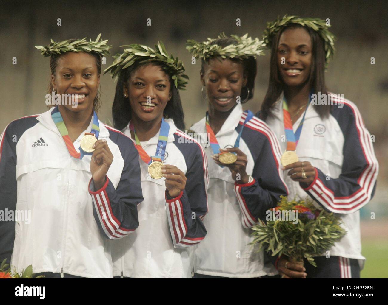 The US Women s 4x400 Relay Team From Left Sanya Richards Monique the-us-women-s-4x400-relay-team-from-left-sanya-richards-monique