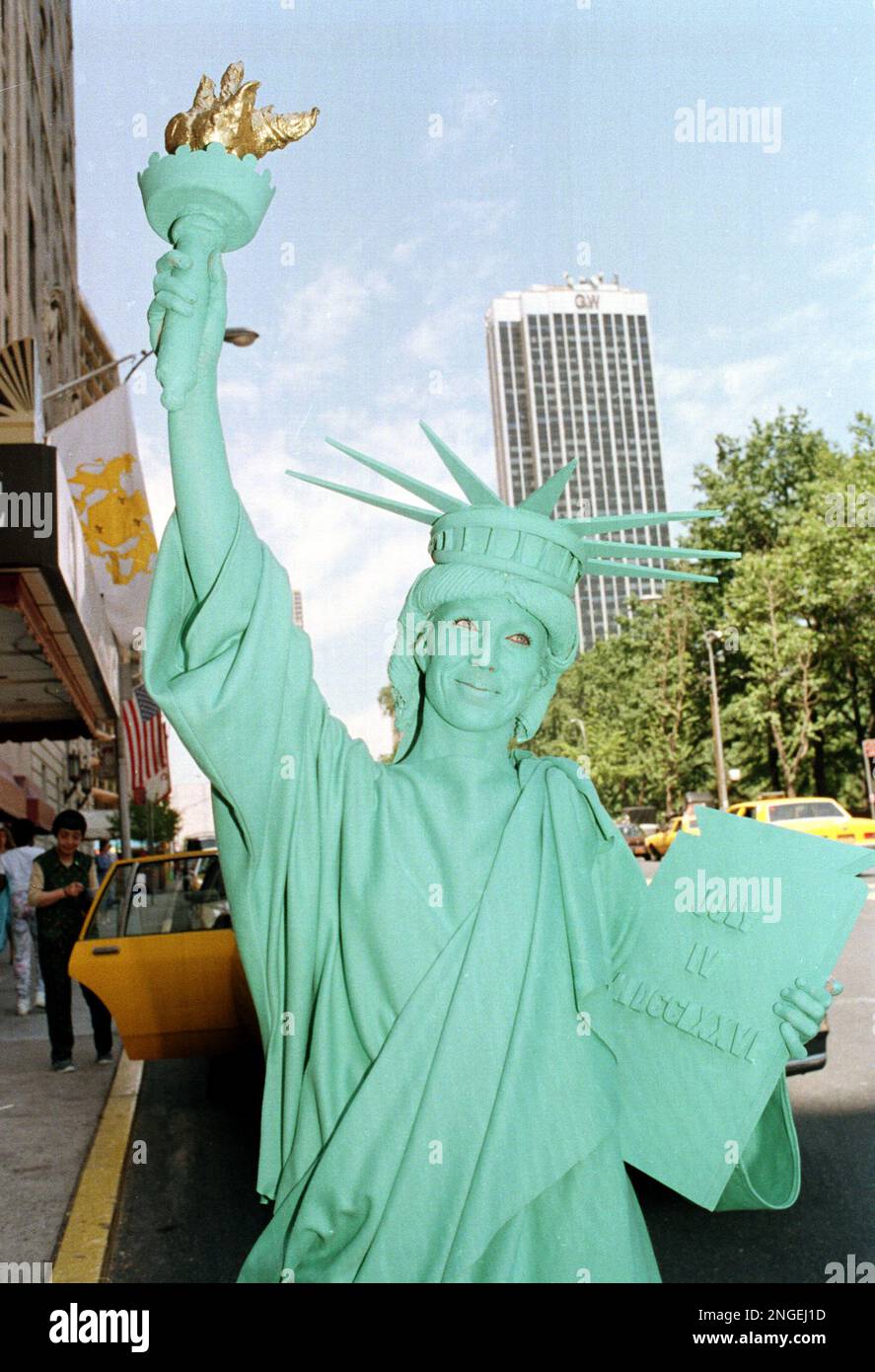 Jennifer Stewart of Iowa City, Iowa, winner of the Miss Liberty Look