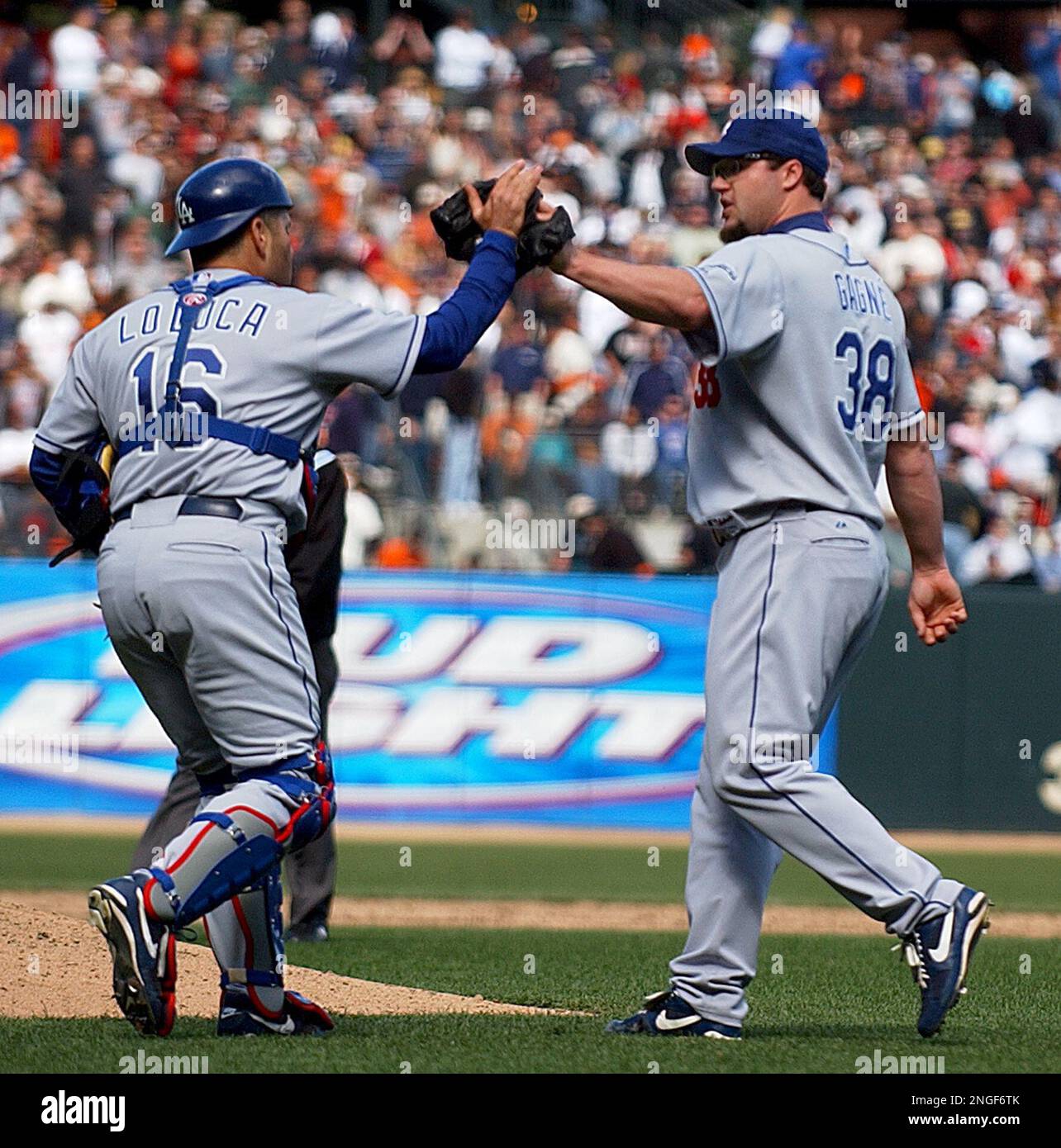 Adrian Beltre of the Los Angeles Dodgers bats during a 2002 MLB season game  at Dodger Stadium, in Los Angeles, California. (Larry Goren/Four Seam Images  via AP Images Stock Photo - Alamy