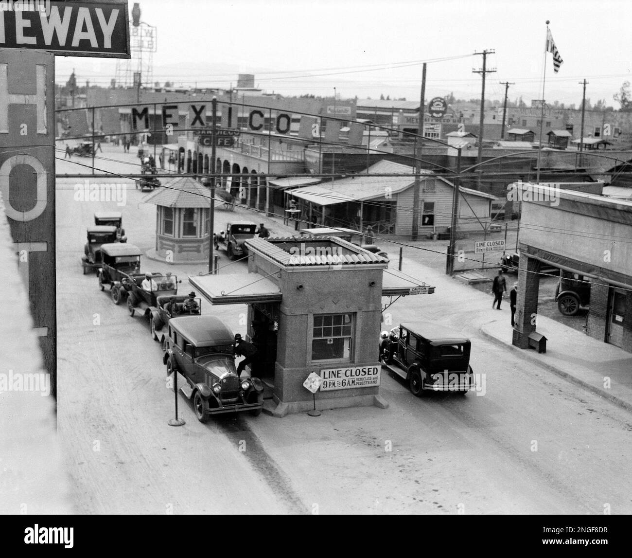 This view shows the U.S. border station between Calexico, Calif., and
