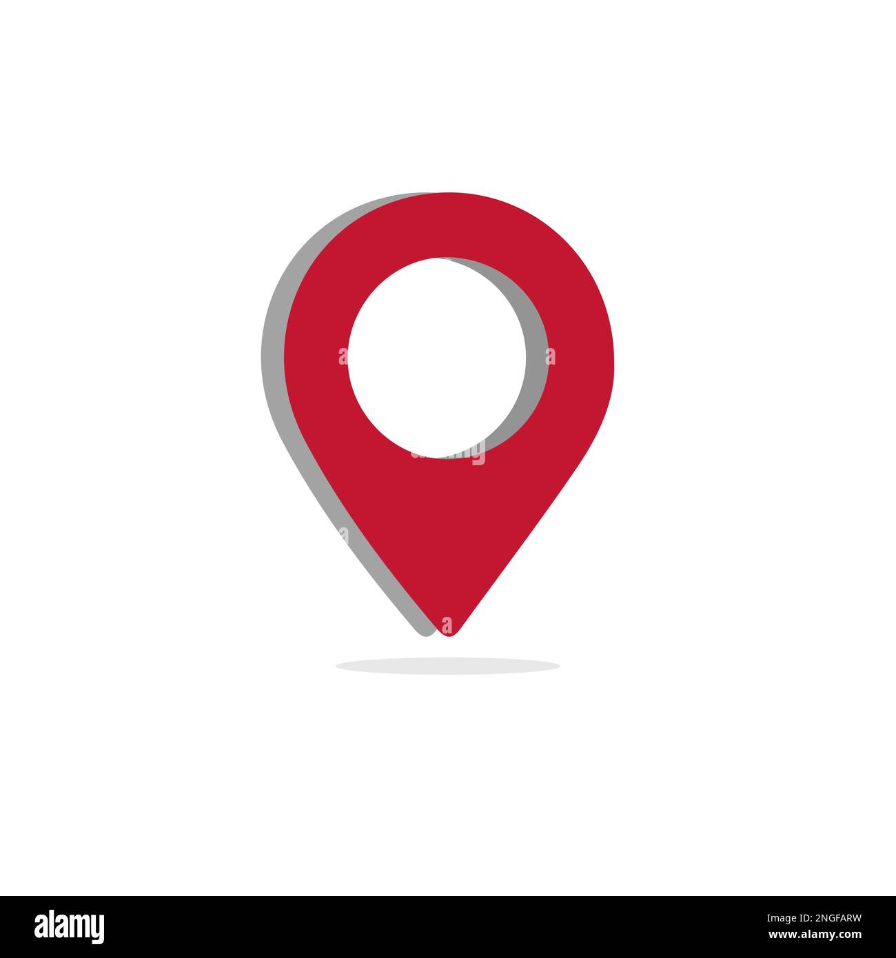 Map pin location icons. Modern map markers .Vector illustration on a white background. Flat