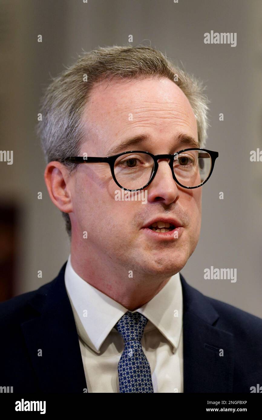 Heritage Minister Lord Parkinson during a visit to Chelmsford Museum in