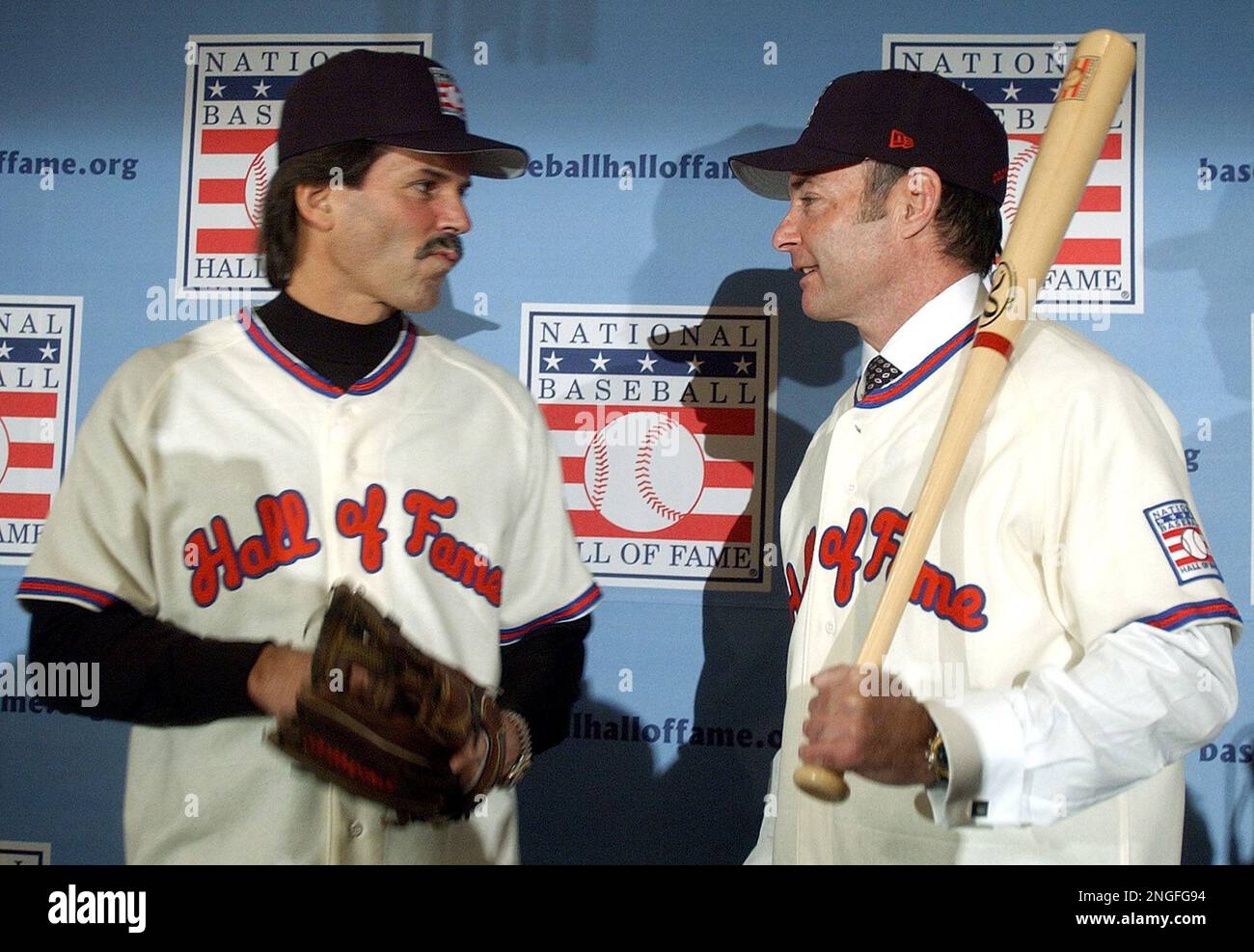 Dennis Eckersley, left, and Paul Molitor, the National Baseball