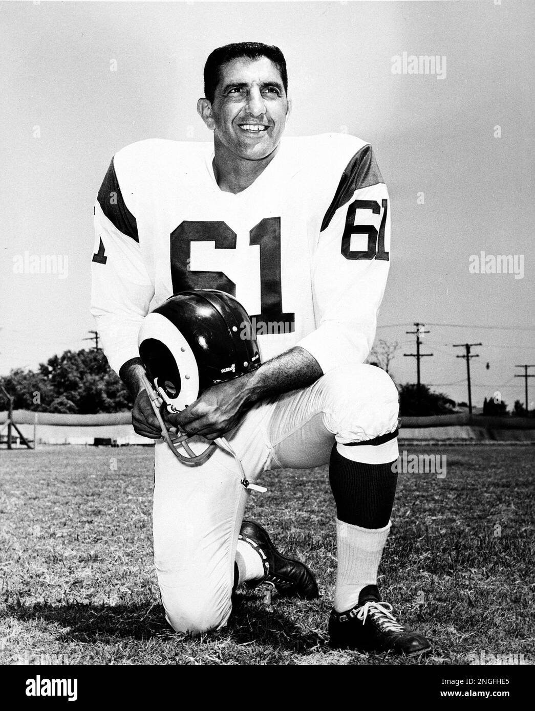 Bill George, middle linebacker with the Chicago Bears, is seen in