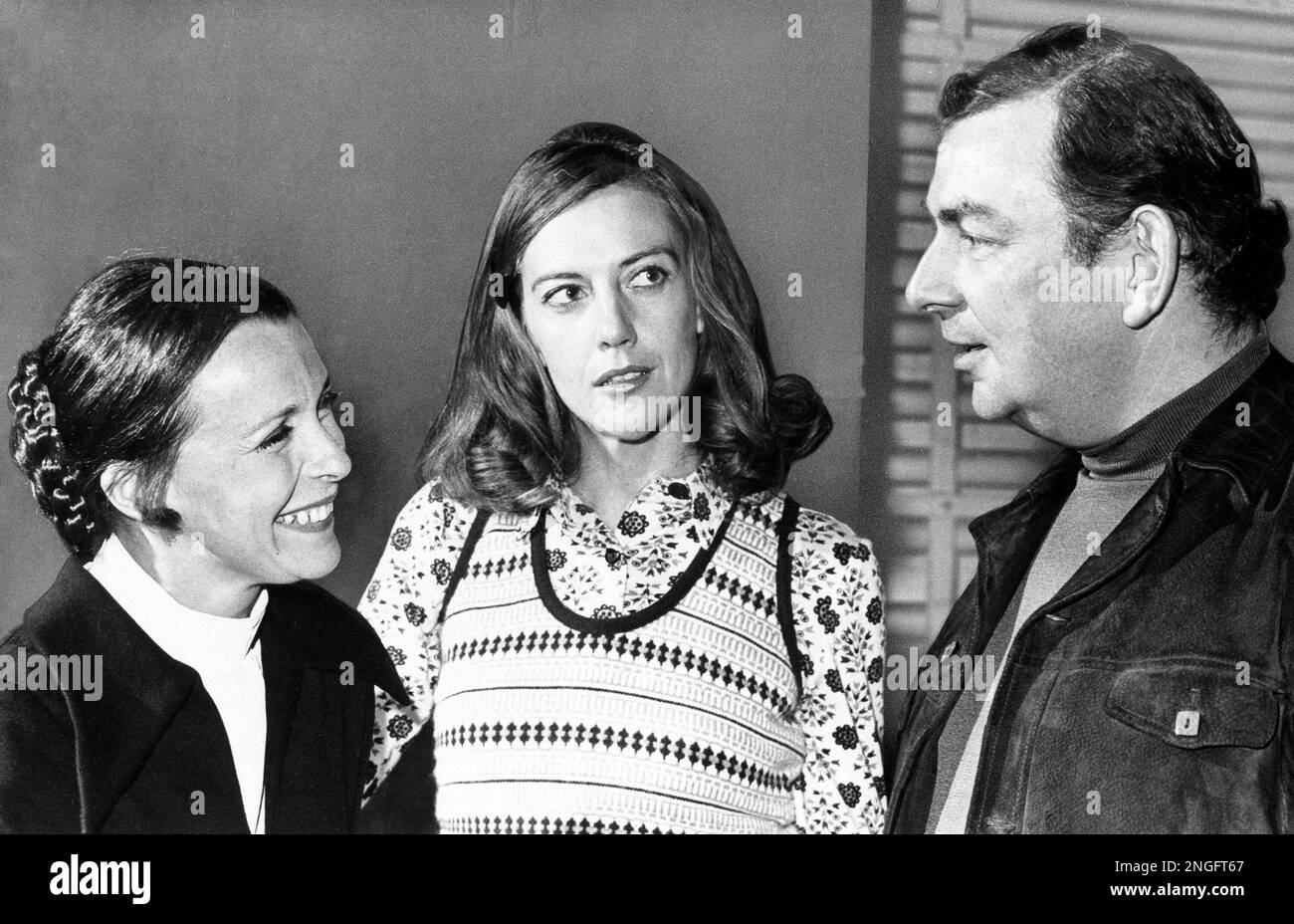 Actresses Claire Bloom, left, and Eileen Atkins, center, are engaged in ...