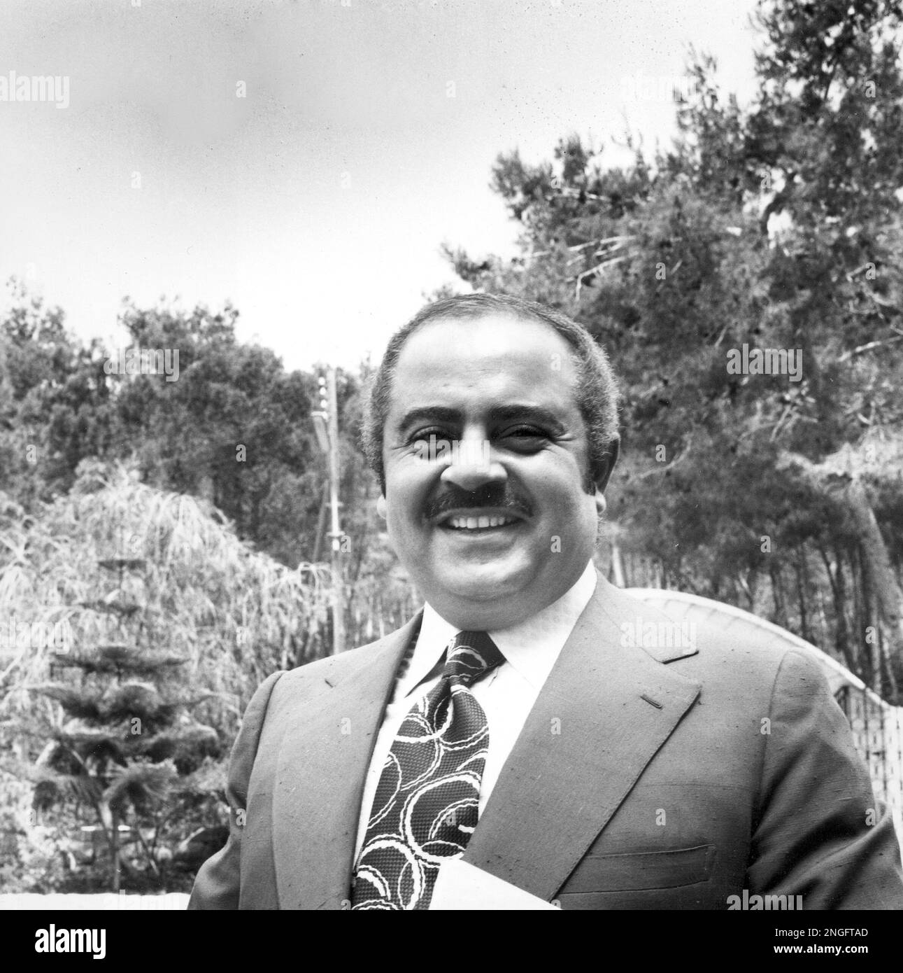 Saudi Arabian multimillionaire Adnan Khashoggi is shown at his villa in 
