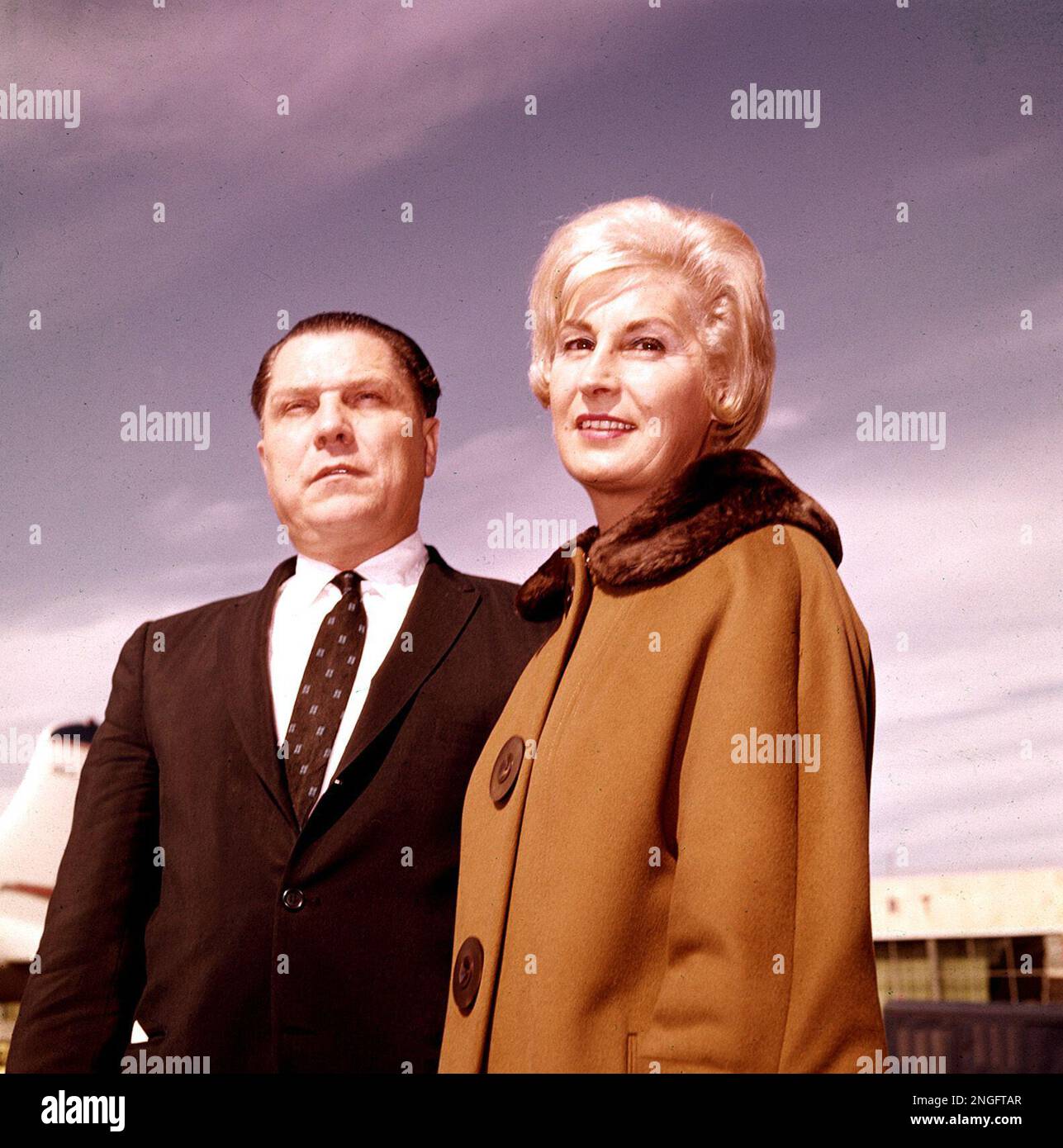 James R. Hoffa and his wife Josephine pose in this Jan. 29, 1961 photo