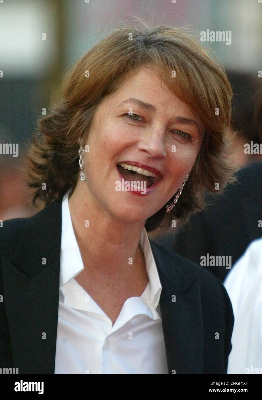 British actress Charlotte Rampling arrives for the screening of her ...