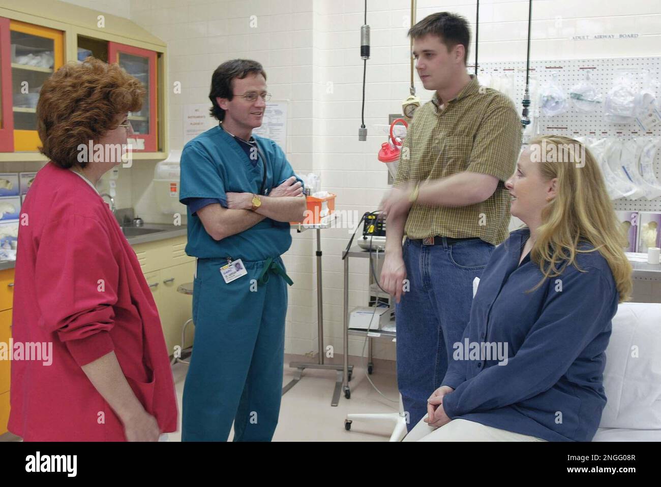 Emergency room staff at Cary Medical Center in Caribou, Maine, Thursday