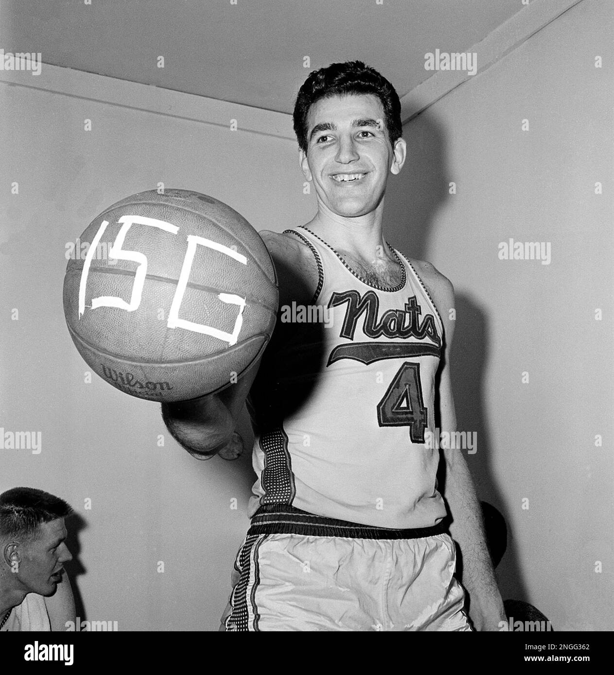 Dolph Schayes of the Syracuse Nats the first NBA player to hit