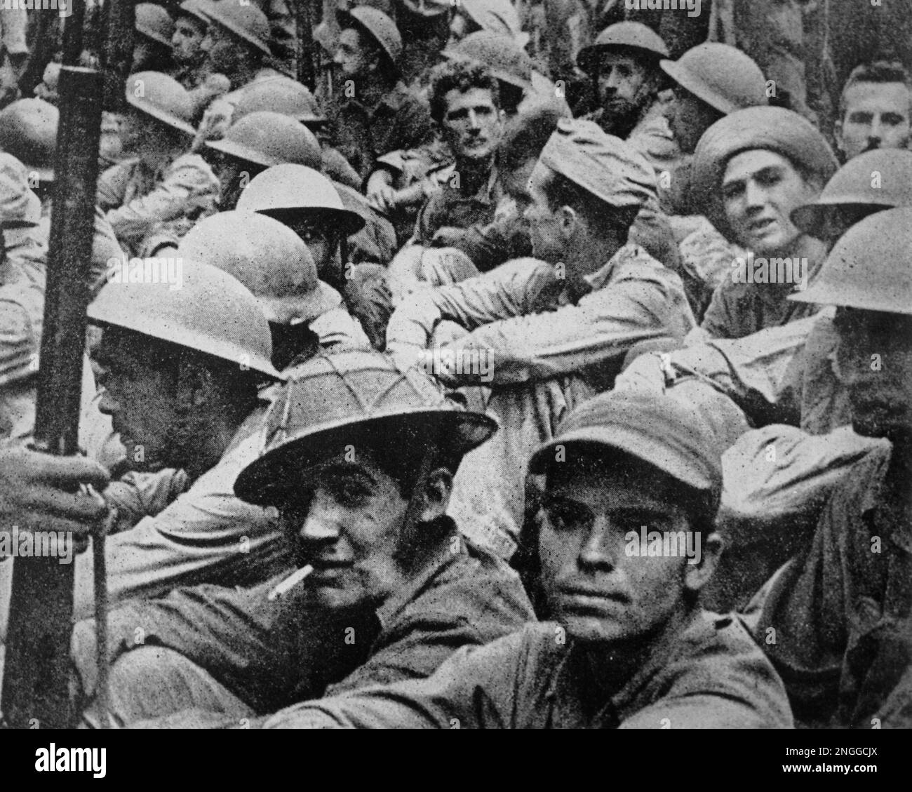 American soldiers are seen at an unknown Japanese prisoner camp in the ...