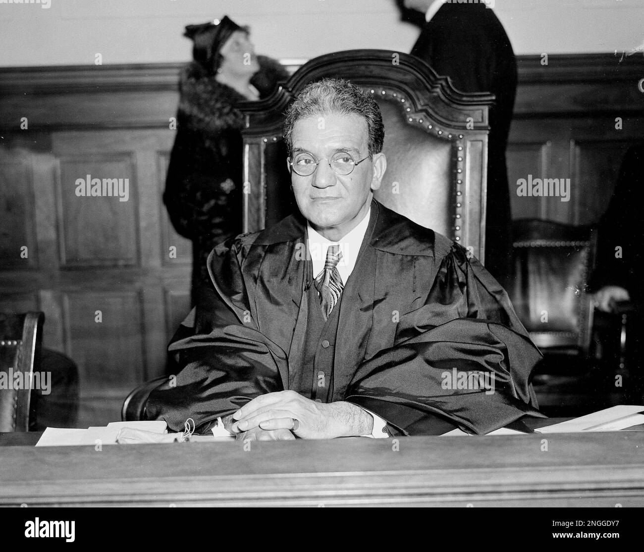Ferdinand Pecora, New York's newest Supreme Court Justice, is shown on