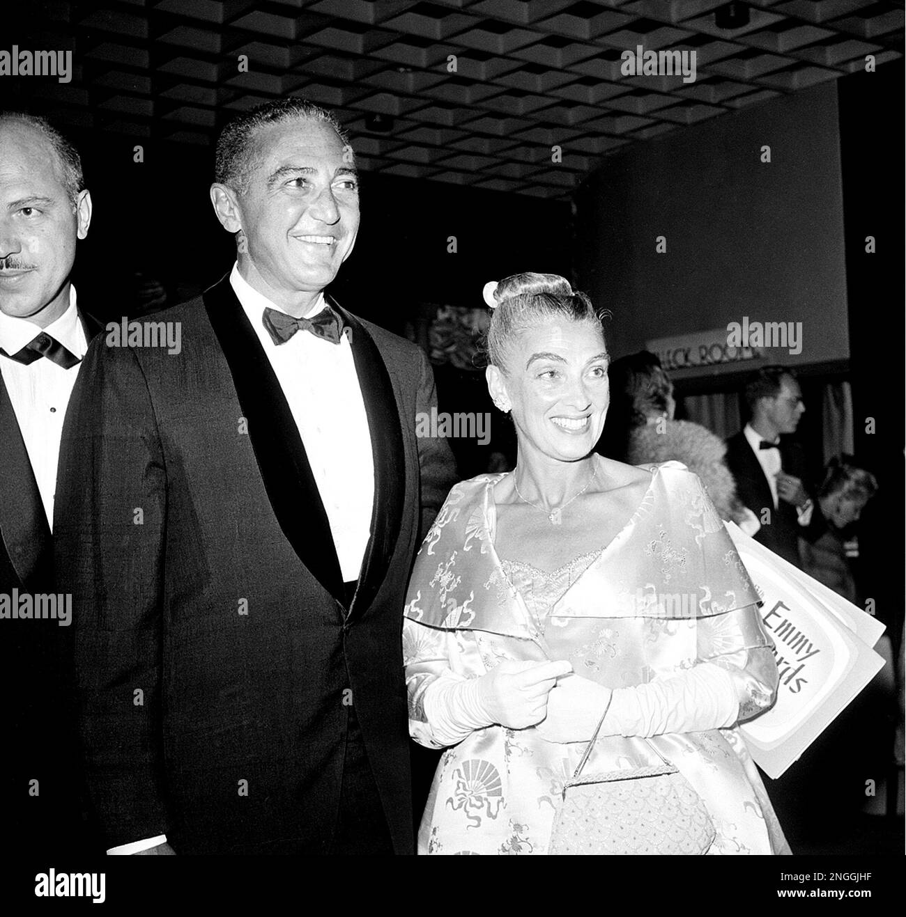 Sheldon Leonard, left, and his wife, Frances, arrive for the Television