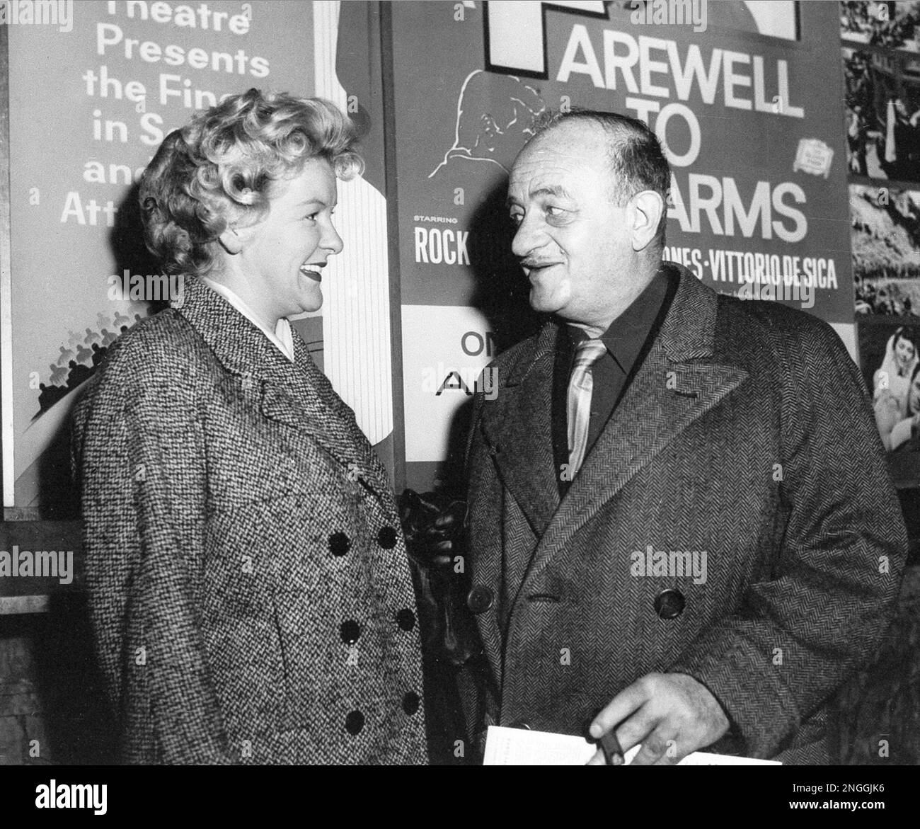 Actress Elaine Stritch, left, and writer Ben Hecht are photographed at ...
