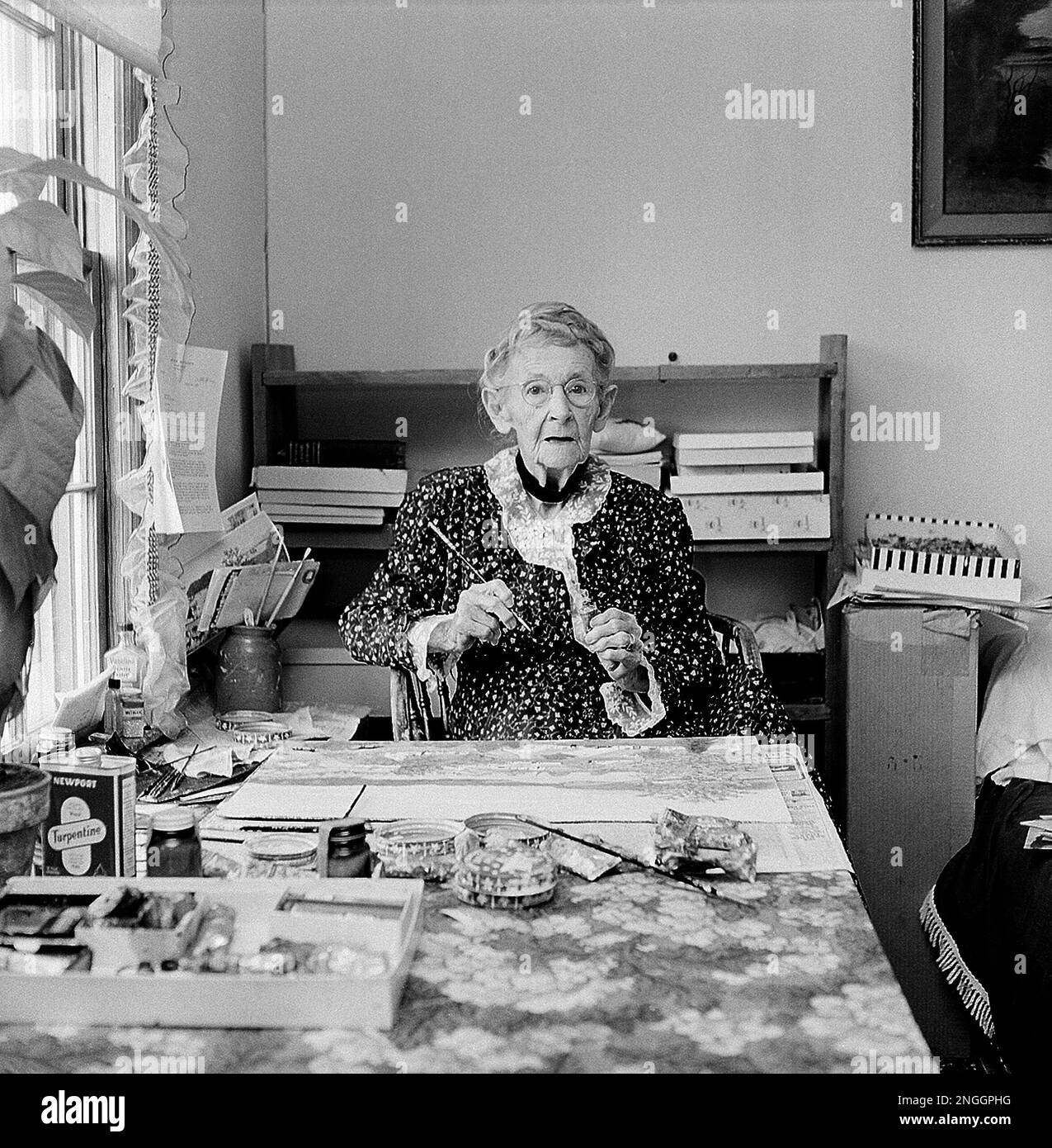Grandma Moses, professional name of artist Anna Mary Robertson Moses