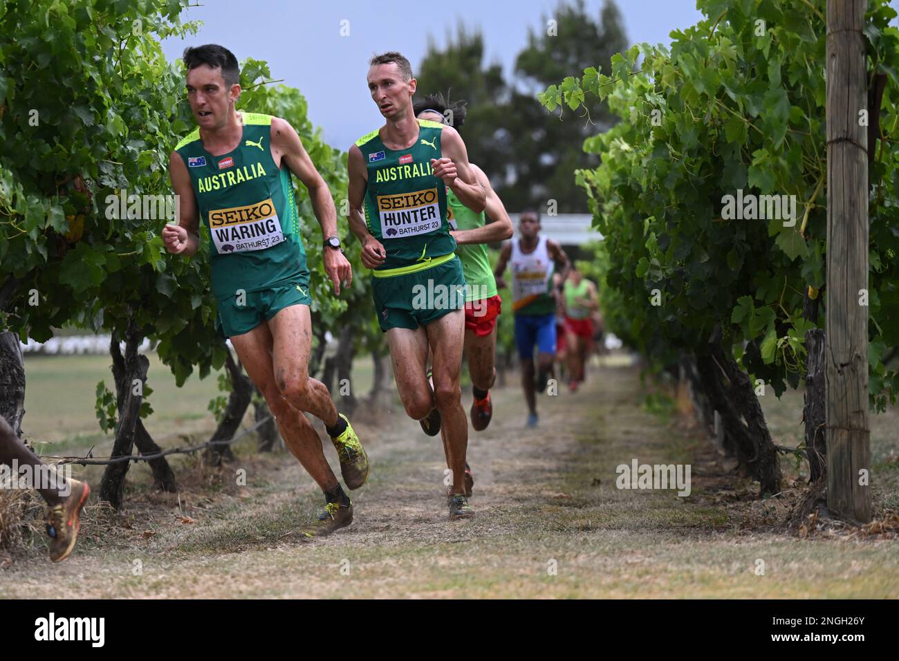 Andre Waring and Rorey Hunter of Australia compete in the Senior Mens ...