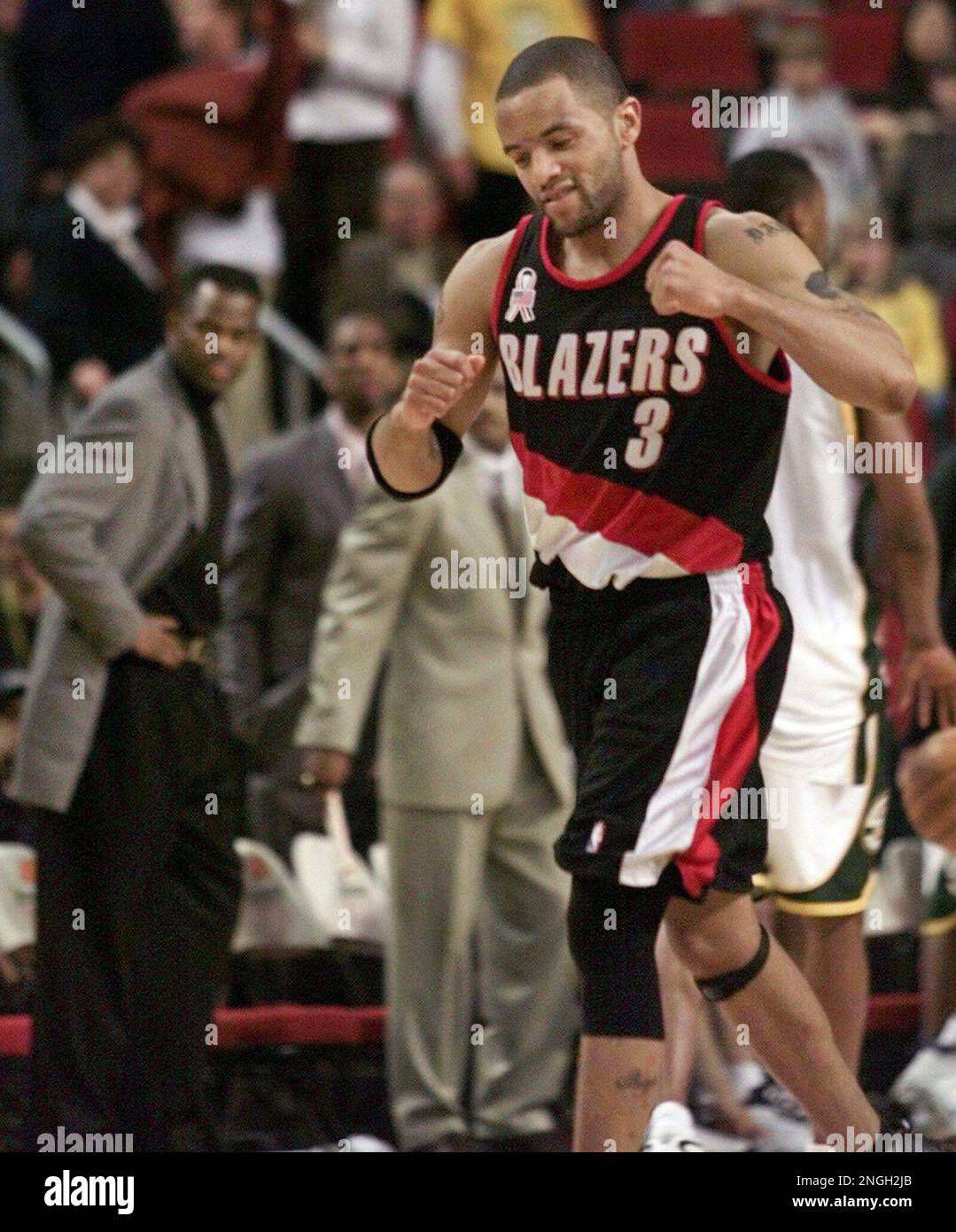 Peluche Portland Trail Blazers Buddy Damon Stoudamire #3 – Édition Limitée 2002