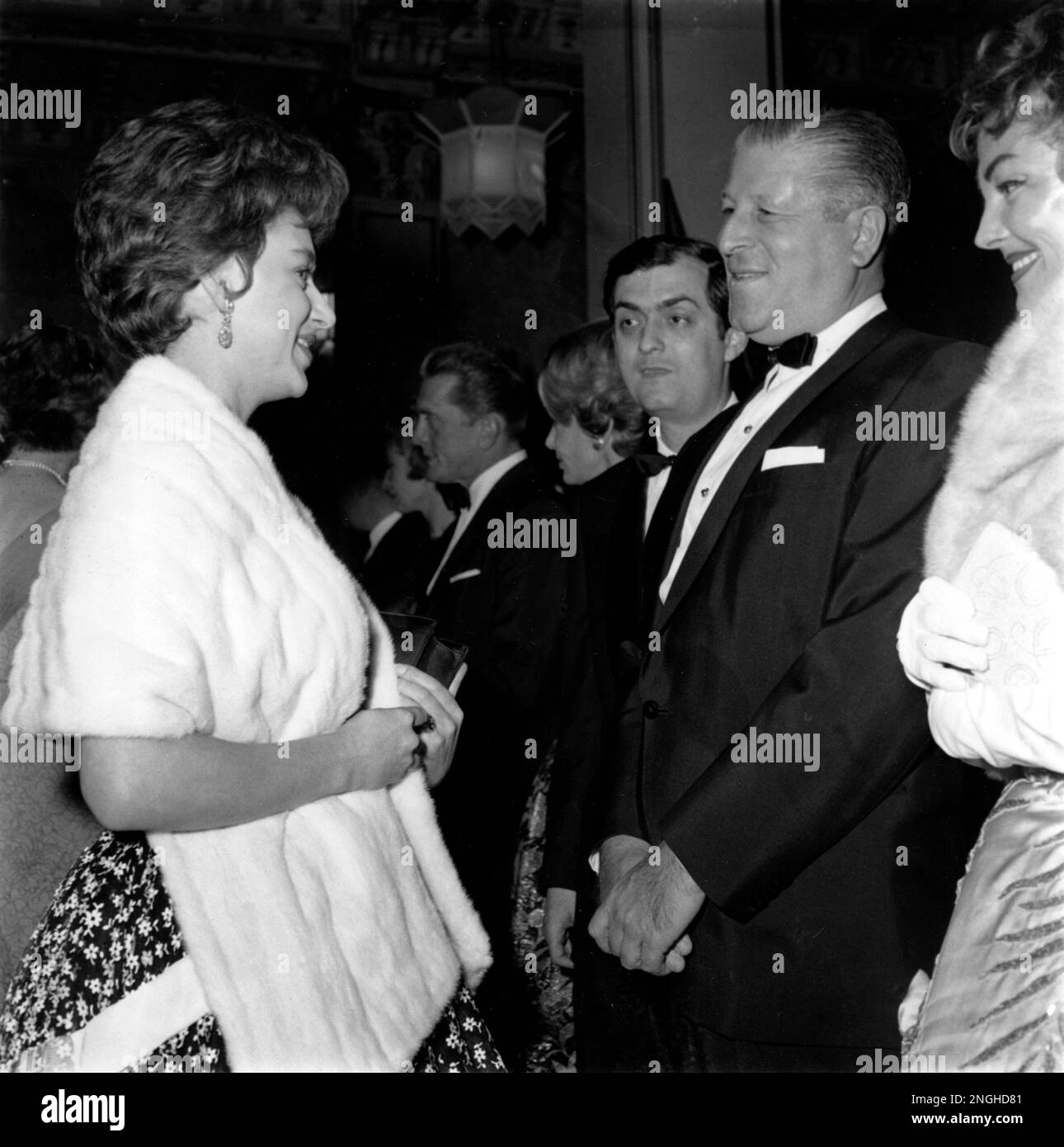 Princess Margaret talks with Milton R. Rackmil, President of Universal ...