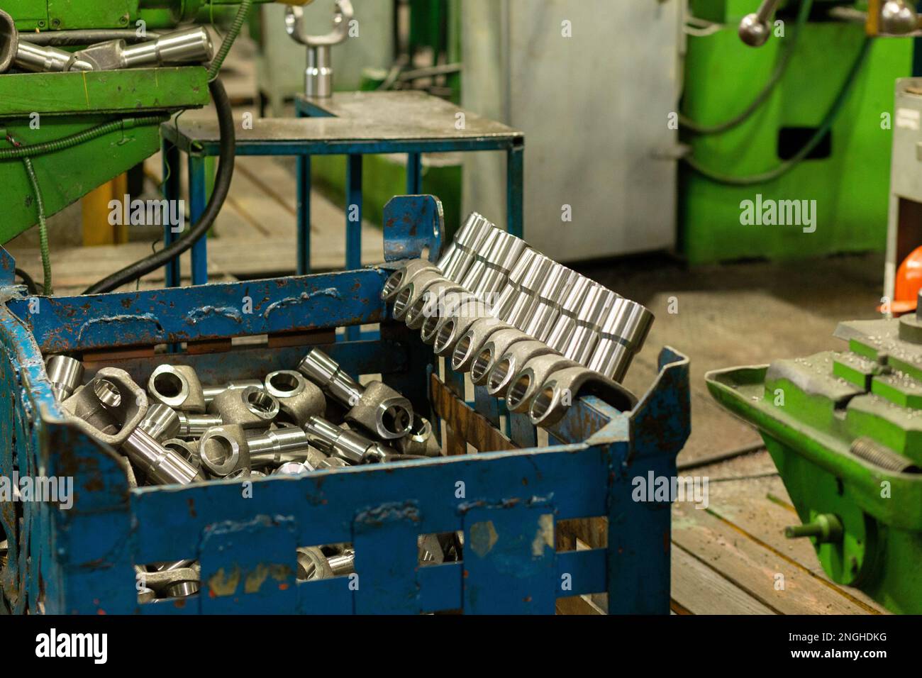 Cardan shafts and gimbal transmissions laying in box during production  process. Production of automotive components for trucks and agricultural  machin Stock Photo - Alamy